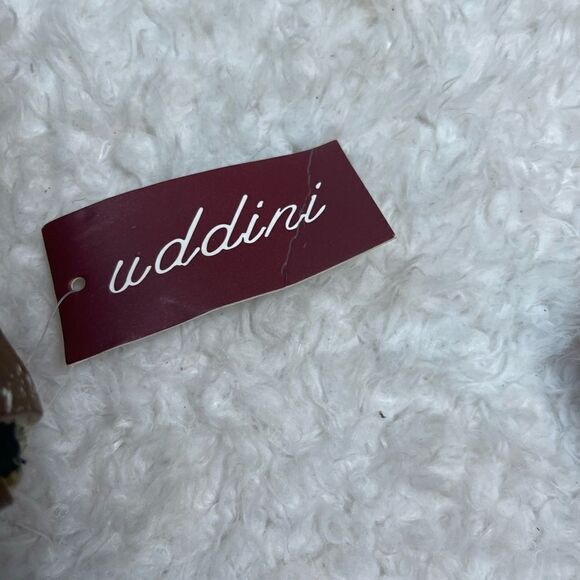 Uddini  grey distressed canvas large tote with brown faux leather trims - Picture 13 of 14